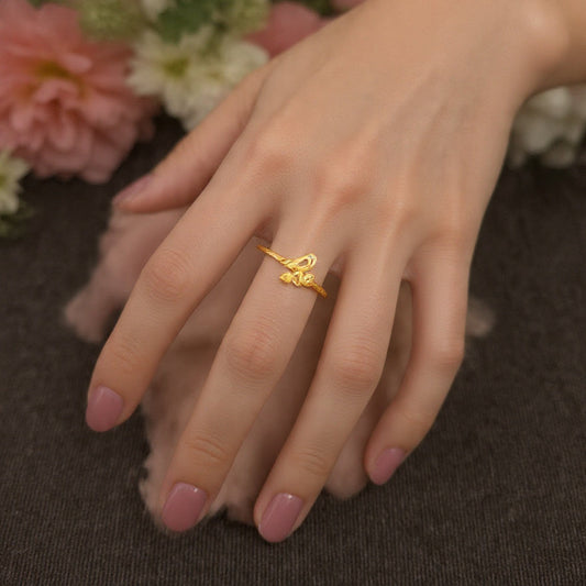 Adjustable Small Infinite Heart Ring