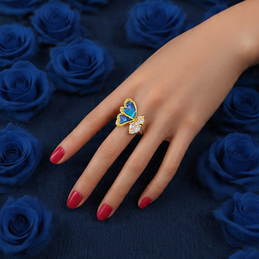 Adjustable Butterfly Ring