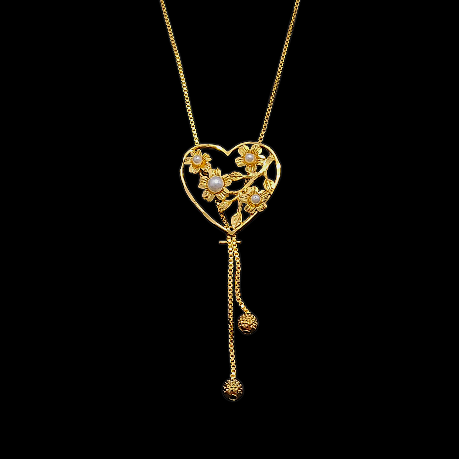 Heart Tie Chain - My Golden Wish