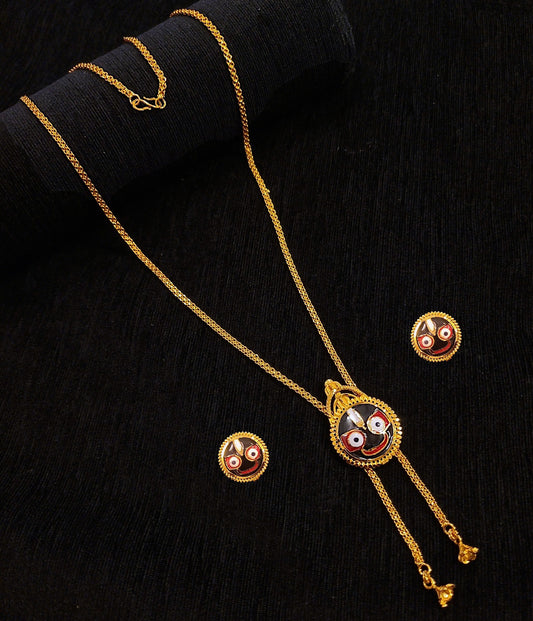Round Jagannath Ji Tie Set