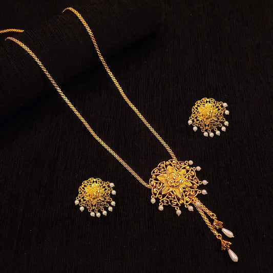 Round Pearl Tie Chain