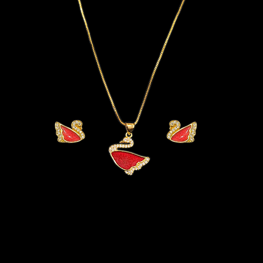 Swan Pendent Set