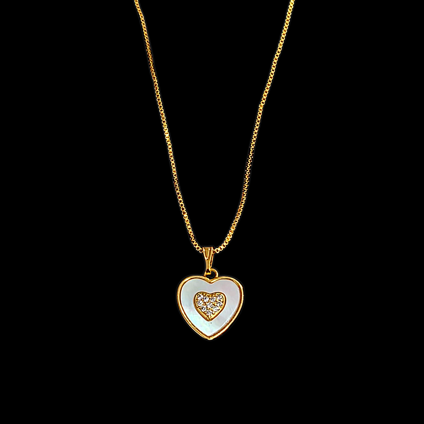 Heart Shell Pendent Chain