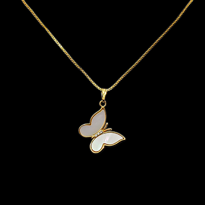 Butterfly Shell Pendent Chain