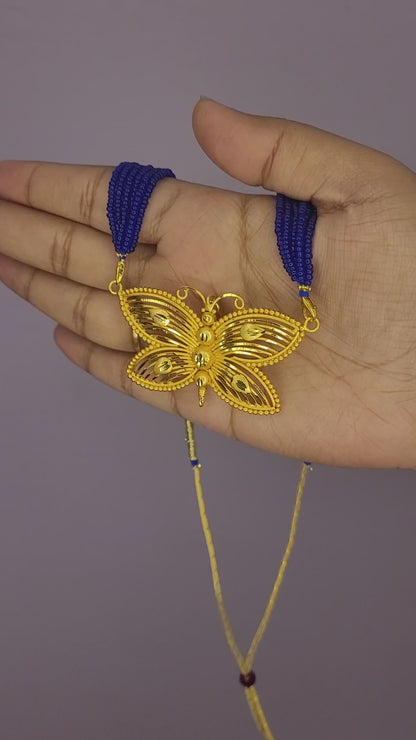 Big Butterfly Locket With Tarsel