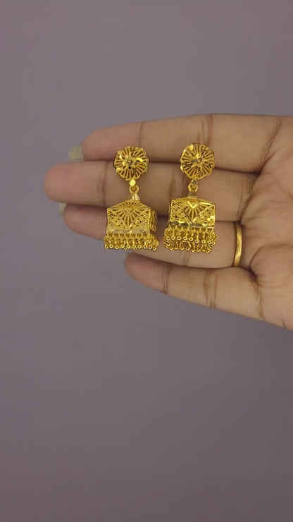 Medium Square Jhumka