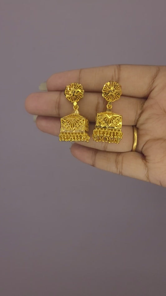 Medium Square Jhumka
