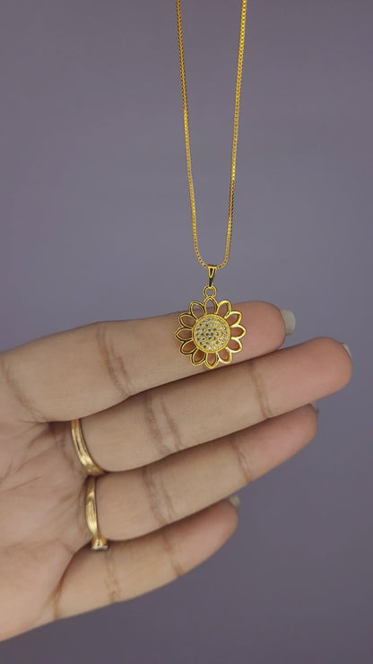 Sunflower Pendent Chain