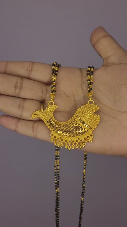 Double Line Fish Mangalsutra