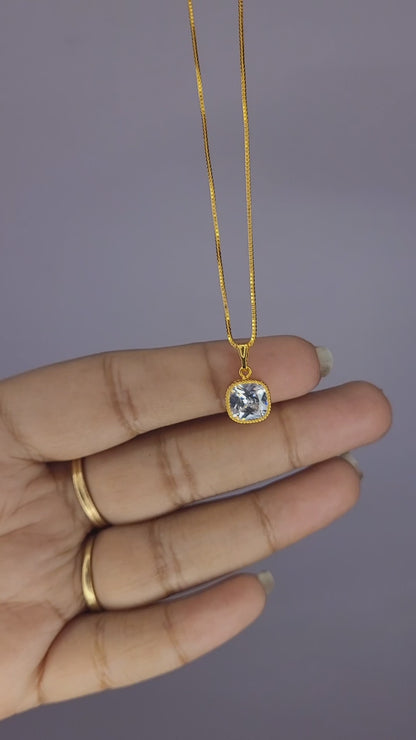 Single Stone Pendent Chain