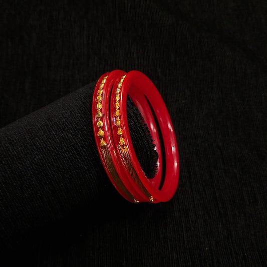 Gold Plated Sleek Matar Paat Pola