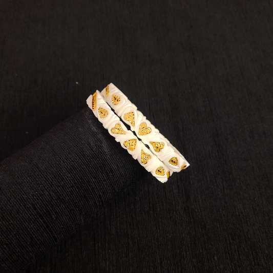 Gold Plated Heart Paat Original Sankha - My Golden Wish