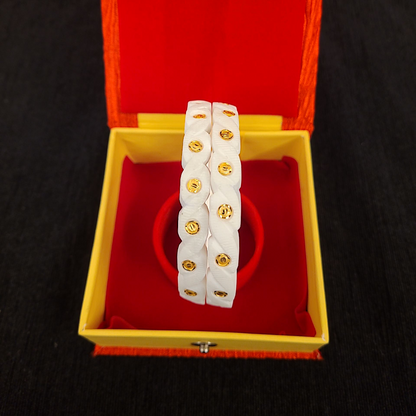 Exclusive Gold Plated Original Farfo Buti Sankha - My Golden Wish